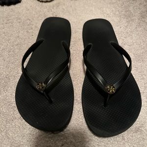 Tory Burch flip flops size 9.5-10 pre owned